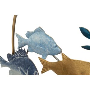 Mauro Ferretti wandpaneel Marine 77x5x63 cm blauw goud