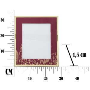 Mauro Ferretti fotolijst Glam 20x25 cm bordeaux goud