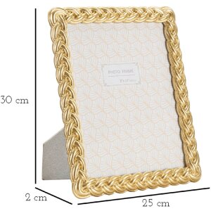 Mauro Ferretti fotolijst touw 20x25 cm goud