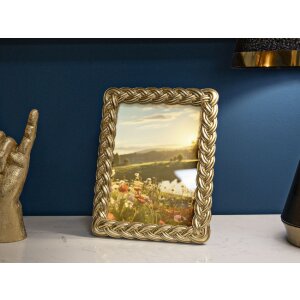 Mauro Ferretti fotolijst touw 15x20 cm goud
