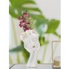 Mauro Ferretti Vaas Vrouw Masker 16,5x14x27,3 cm witgoud