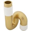 Mauro Ferretti Bann vaas 10,7x10,7x18,3 cm goud wit
