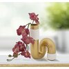 Mauro Ferretti Bann vaas 10,7x10,7x18,3 cm goud wit