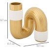Mauro Ferretti Bann vaas 10,5x10,5x12,7 cm goud wit