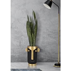 Mauro Ferretti vaas Tribal30x23,5x40 cm zwartgoud