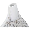 Mauro Ferretti Nairobi vaas 30,5x11,5x46,5 cm wit gewassen