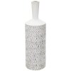 Mauro Ferretti vaas Nairobi fles Ø 15x49,5 cm wit gewassen