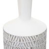 Mauro Ferretti vaas Nairobi fles Ø 15x49,5 cm wit gewassen