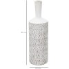 Mauro Ferretti vaas Nairobi fles Ø 15x49,5 cm wit gewassen