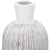 Mauro Ferretti vaas Atene Ø 15x60 cm wit gewassen