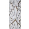 Mauro Ferretti vaas Panama hoog Ø 15,5x74 cm wit gewassen