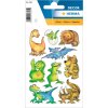 Decoratieve etiketten decor Dinos 3 vellen