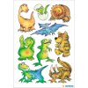 Decoratieve etiketten decor Dinos 3 vellen