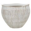Mauro Ferretti Stiky cachepot Ø 30,5x24,5 cm goud wit