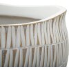 Mauro Ferretti Stiky cachepot Ø 30,5x24,5 cm goud wit