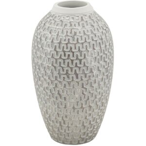 Mauro Ferretti Vaas Wave Ø 19,5x34 cm goud wit