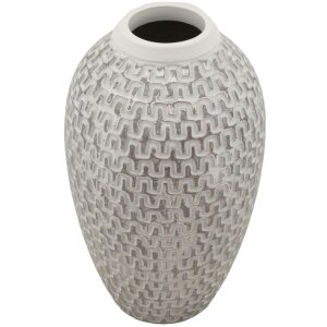 Mauro Ferretti Vaas Wave Ø 19,5x34 cm goud wit