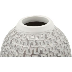 Mauro Ferretti Vaas Wave Ø 19,5x34 cm goud wit