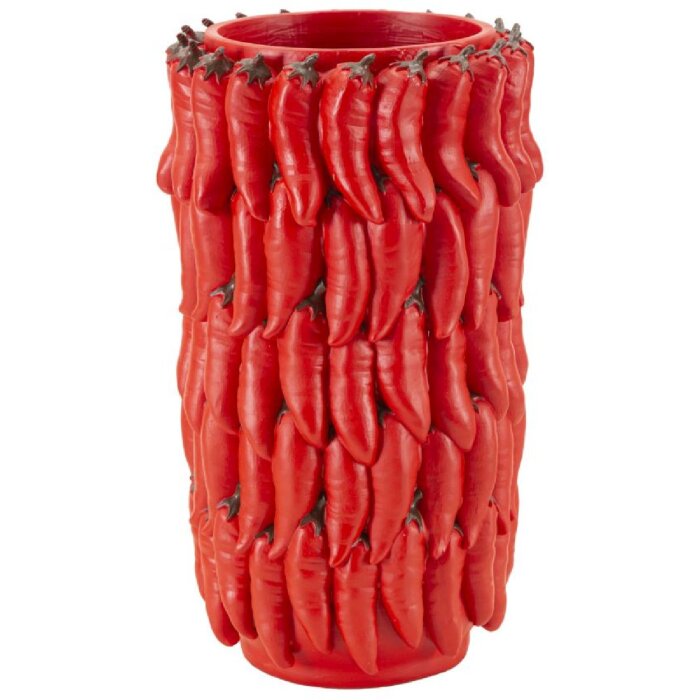 Mauro Ferretti Chilli vaas Ø 20x34 cm rood
