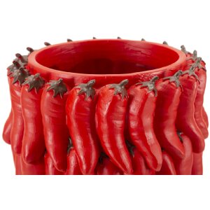 Mauro Ferretti Chilli vaas Ø 20x34 cm rood