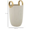 Mauro Ferretti Vaas Shopping Ø 18x25 cm witgoud