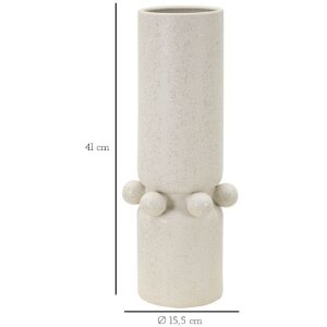 Mauro Ferretti vaas bubbels Ø 15,5x41 cm crème