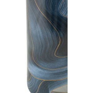 Mauro Ferretti Vaas Elegant Ø 15x34 cm blauw goud met deksel