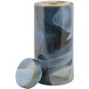 Mauro Ferretti Vaas Elegant Ø 15x34 cm blauw goud met deksel