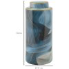 Mauro Ferretti Vaas Elegant Ø 15x34 cm blauw goud met deksel