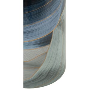 Mauro Ferretti Vaas Elegant Ø 15x24 cm blauw goud met deksel
