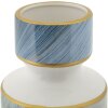 Mauro Ferretti Vaas Elegant hoog Ø 14x40 cm blauw goud met deksel