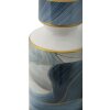Mauro Ferretti Vaas Elegant hoog Ø 14x40 cm blauw goud met deksel