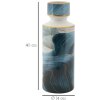 Mauro Ferretti Vaas Elegant hoog Ø 14x40 cm blauw goud met deksel