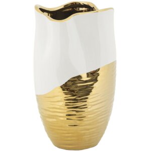 Mauro Ferretti Vaas Lux Ø 20x35 cm witgoud