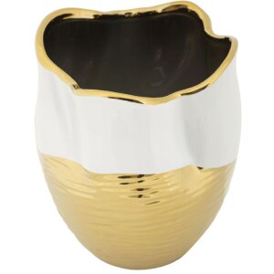 Mauro Ferretti Vaas Lux Ø 20x25 cm witgoud