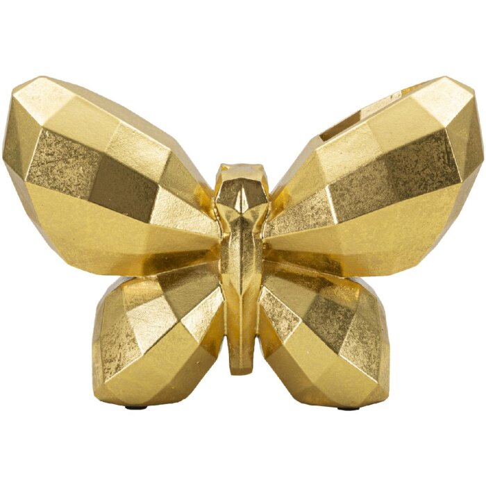 Mauro Ferretti vaas vlinder 22,5x8x15 cm goud