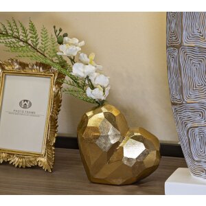 Mauro Ferretti vaas hart 19x9x18 cm goud