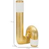 Mauro Ferretti Vaas Bann Groot 15,3x13x30,5 cm goud wit