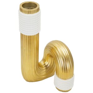 Mauro Ferretti Vaas Bann Groot 14,5x13x25 cm goud wit