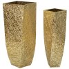 Mauro Ferretti vazenset Squer 2st 34x34x90 cm 25x25x78 cm goud