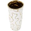 Mauro Ferretti vaas Adore Ø 12,5x25 cm witgoud