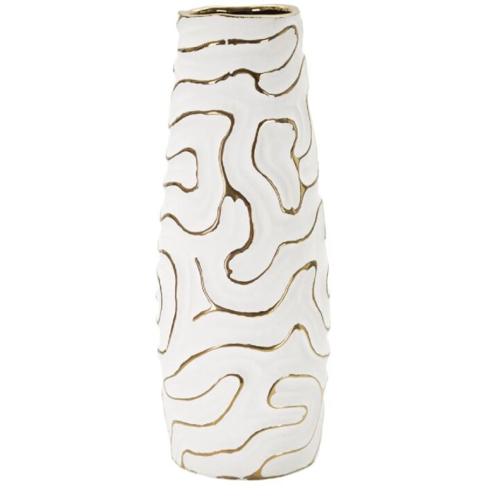 Mauro Ferretti Lia vaas Ø14,5x39,5 cm witgoud