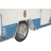 Mauro Ferretti wandklok Roulotte 79x3,5x46,5 cm wit blauw