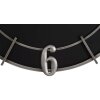 Mauro Ferretti wandklok Silver Glam Ø60x4,5 cm zwart zilver