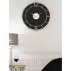 Mauro Ferretti wandklok Silver Glam Ø60x4,5 cm zwart zilver