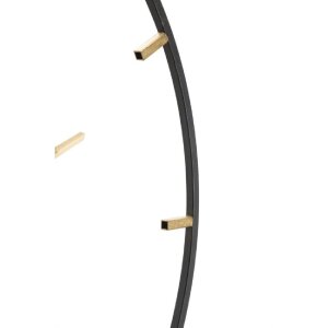Mauro Ferretti wandklok Goldy Ø60x4,5 cm goud zwart