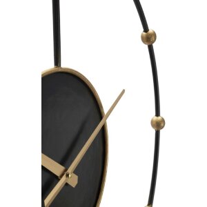 Mauro Ferretti wandklok pearl Ø61x4,5 cm zwartgoud