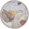 Mauro Ferretti wandklok kunst roze Ø60x6 cm veelkleurig