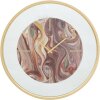 Mauro Ferretti wandklok spiegel mix Ø60x5 cm veelkleurig