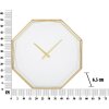 Mauro Ferretti wandklok Goldy achthoekig Ø 56x6,5 cm goud